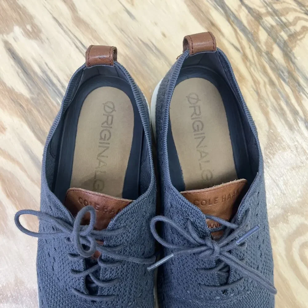 Cole Haan ØriginalGrand Stitchlite Wingtip Oxfords Mens 12M Gray Casual Comfort